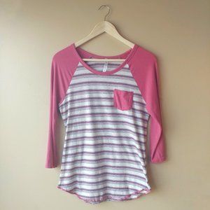 Crushing Hearts Striped Henley